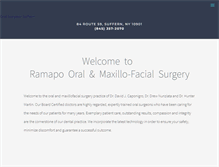 Tablet Screenshot of oralsurgery-suffern.com